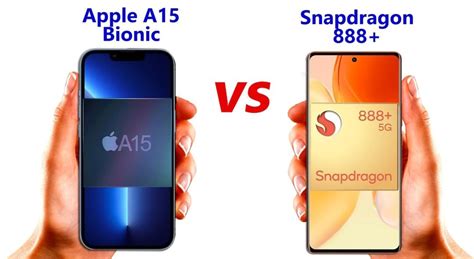 Snapdragon 888 vs A15 Bionic .
